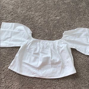 Misguided Crop off shoulder Blouse